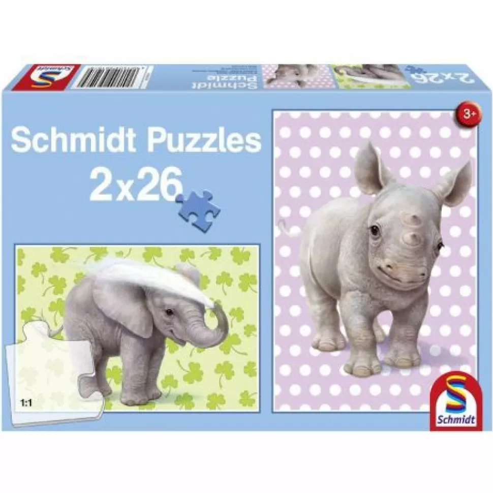 2 Puzzle Da 26Pz Zoo Babies>Schmidt Cheap