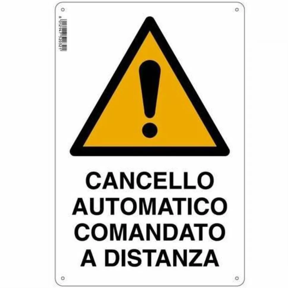 Cartello Cancello Automatico C.D. 20X 30 Alluminio>TARGOTIMBRI Discount